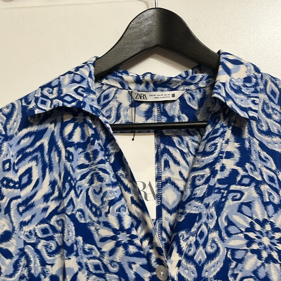 Zara Midi Shirt Dress with Belt - Picture 9 of 16